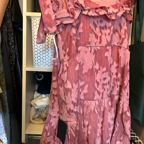 NWT LULUS Mauve Tie-Strap Mini Dress - Picture 4 of 4